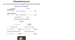 Desktop Screenshot of e-swedenborg.com
