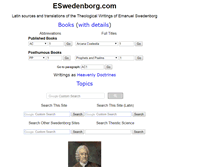 Tablet Screenshot of e-swedenborg.com